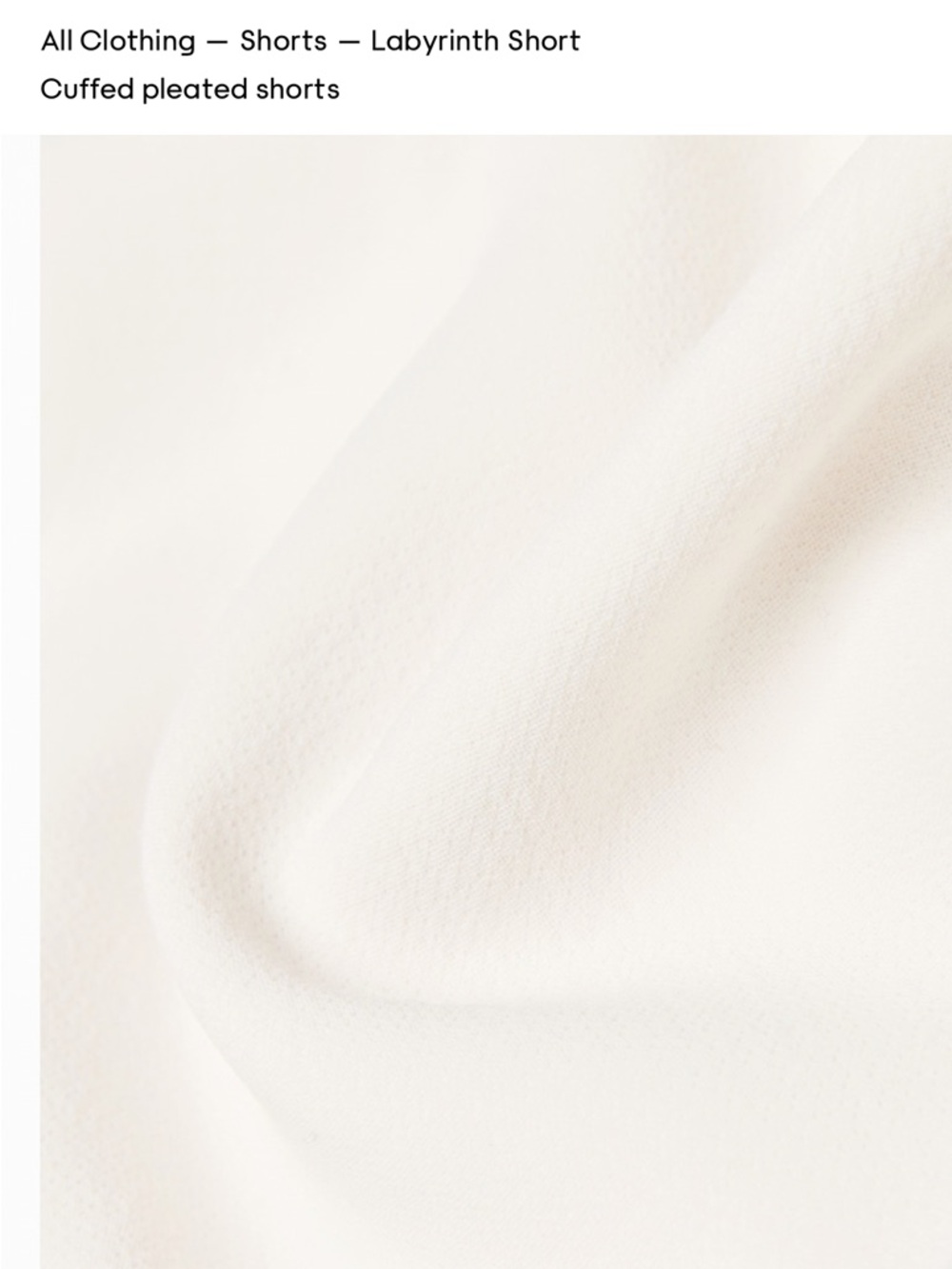 Wilfred High Waist Pleated Linen-Blend Shorts in Off-White - Picture 7 of 8